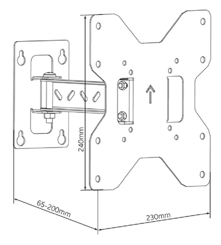 Кронштейн 24-50" ATG W2450AB Black · 3