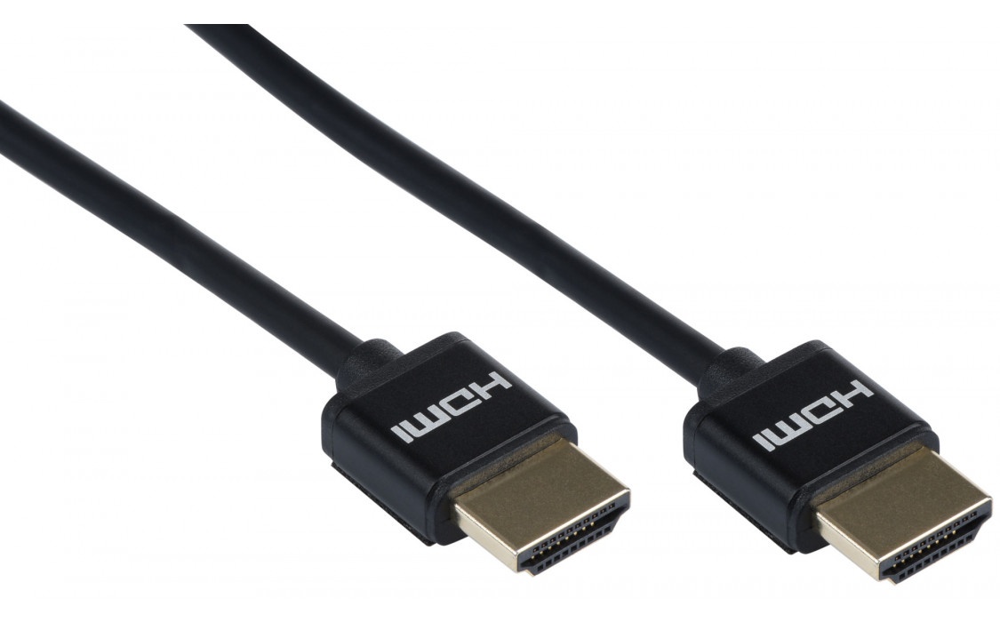 

Кабель 2Е Ultra Slim HDMI 2.0 (AM/AM) Black 2m (2EW-1119-2m)