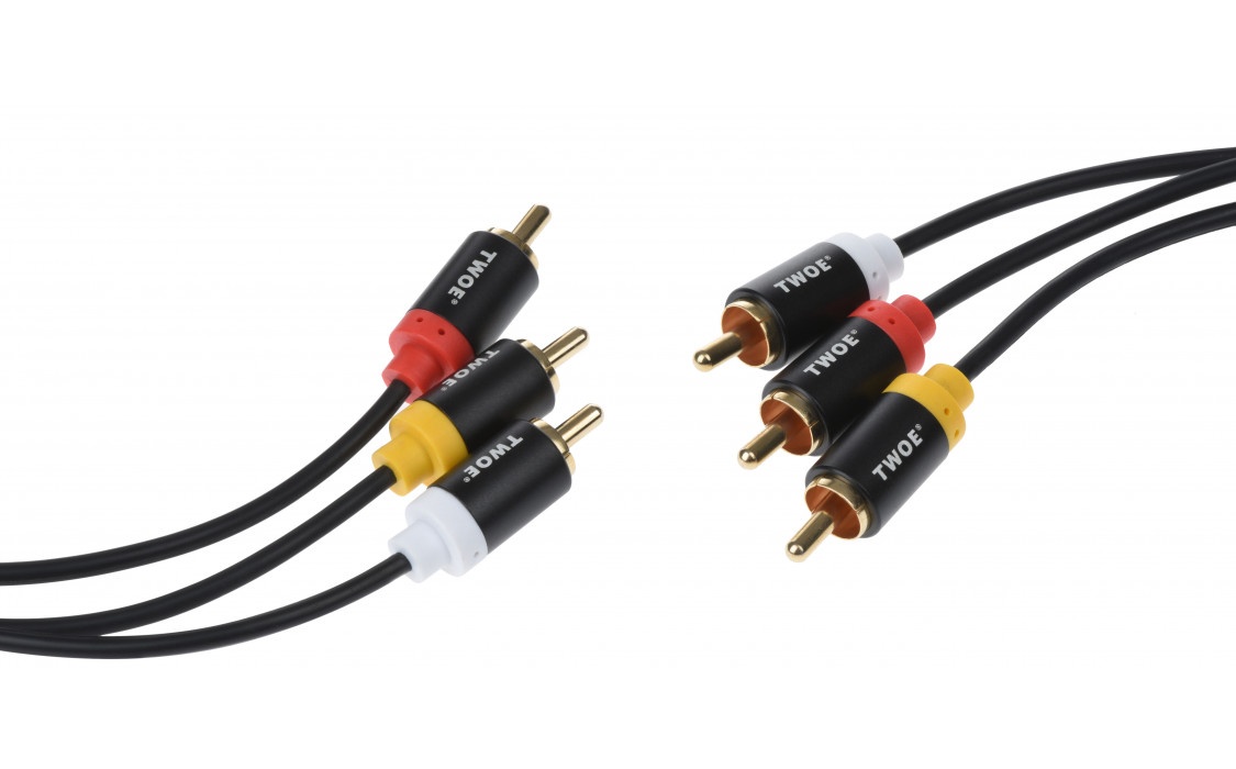 Кабель 2E 3RCA Plug - 3RCA Plug 1.8м (2EW-9670) · 2
