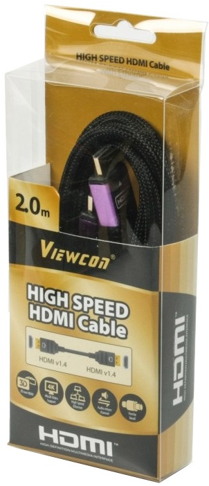 

Кабель VIEWCON HDMI 2м Black (VC-HDMI-510-2m)