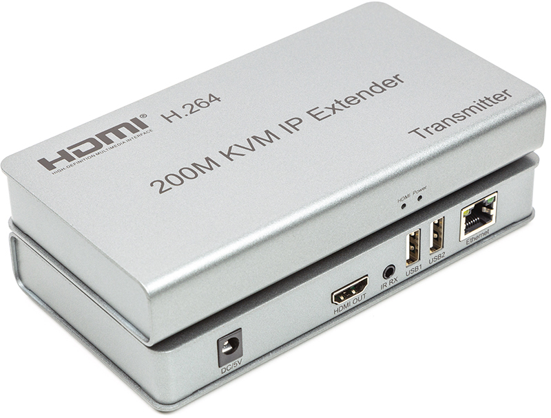 Подовжувач HDMI сигналу POWERPLANT HDMI (HDES200-KVM) (CA912940) в Києві