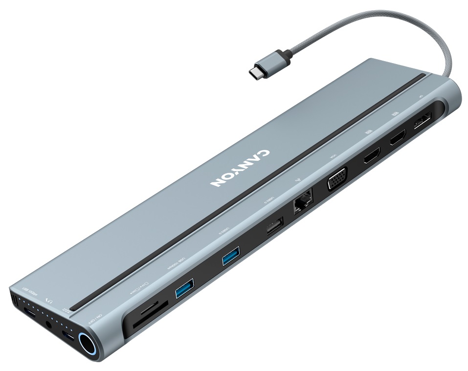 USB-xaб 14в1 CANYON DS-90 USB-C (CNS-HDS90) · 4