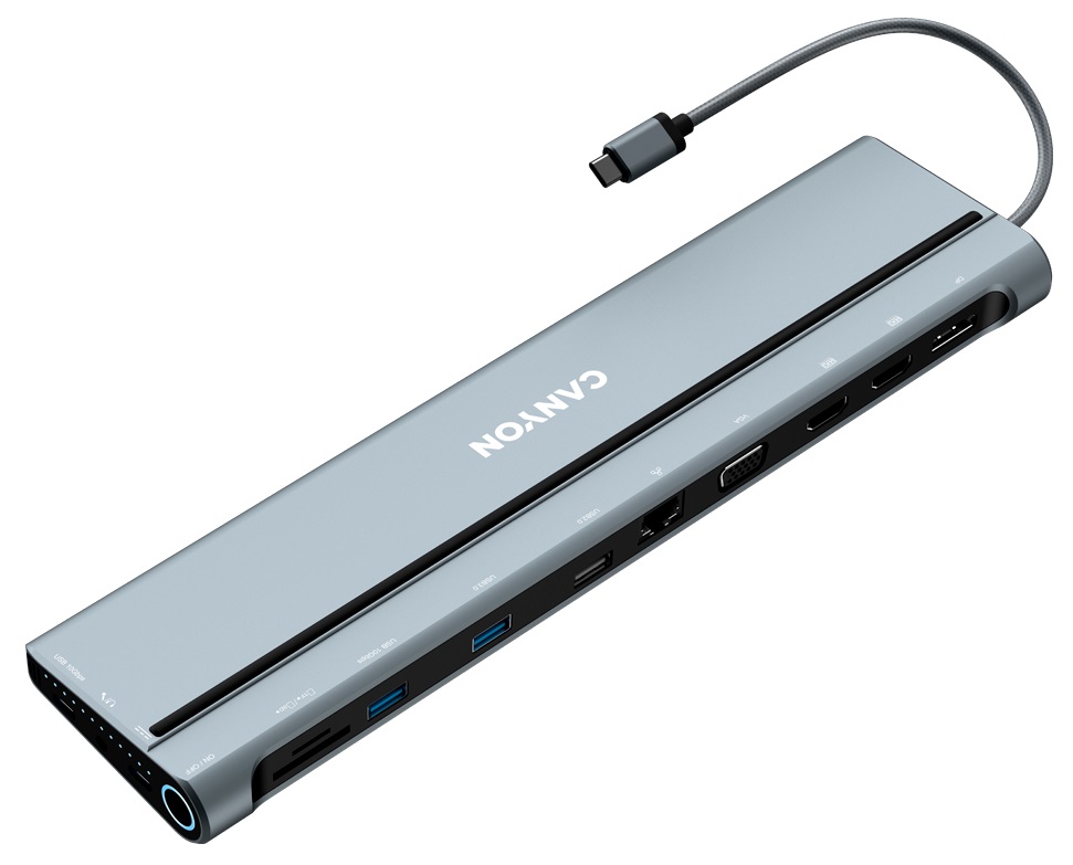 USB-xaб 14в1 CANYON DS-90 USB-C (CNS-HDS90) · 3