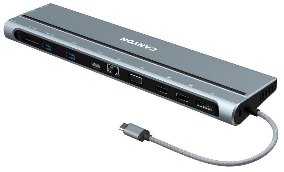 USB-xaб 14в1 CANYON DS-90 USB-C (CNS-HDS90) · 5