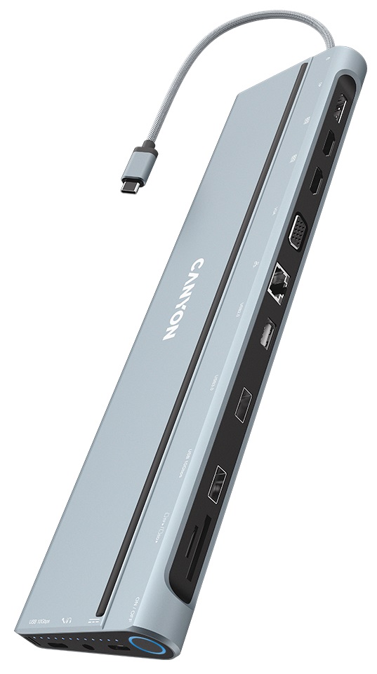 USB-xaб 14в1 CANYON DS-90 USB-C (CNS-HDS90)