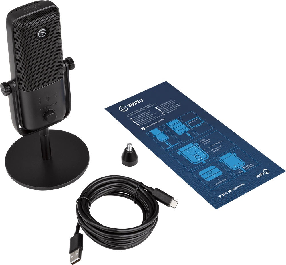 Мікрофон ELGATO Wave:3 (10MAB9901) · 2