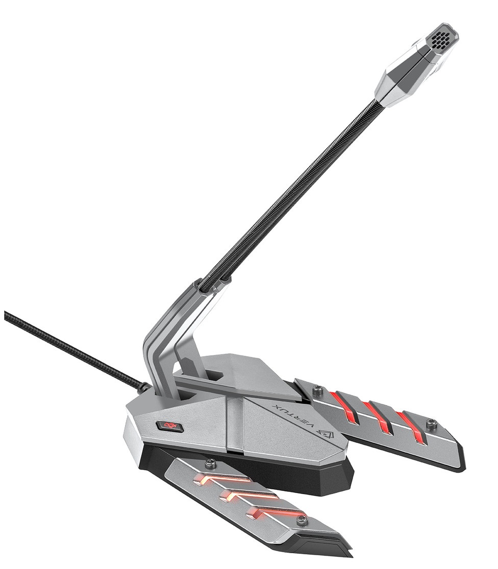 Ігровий мікрофон VERTUX Streamer-3 Grey (streamer-3.grey) в Києві