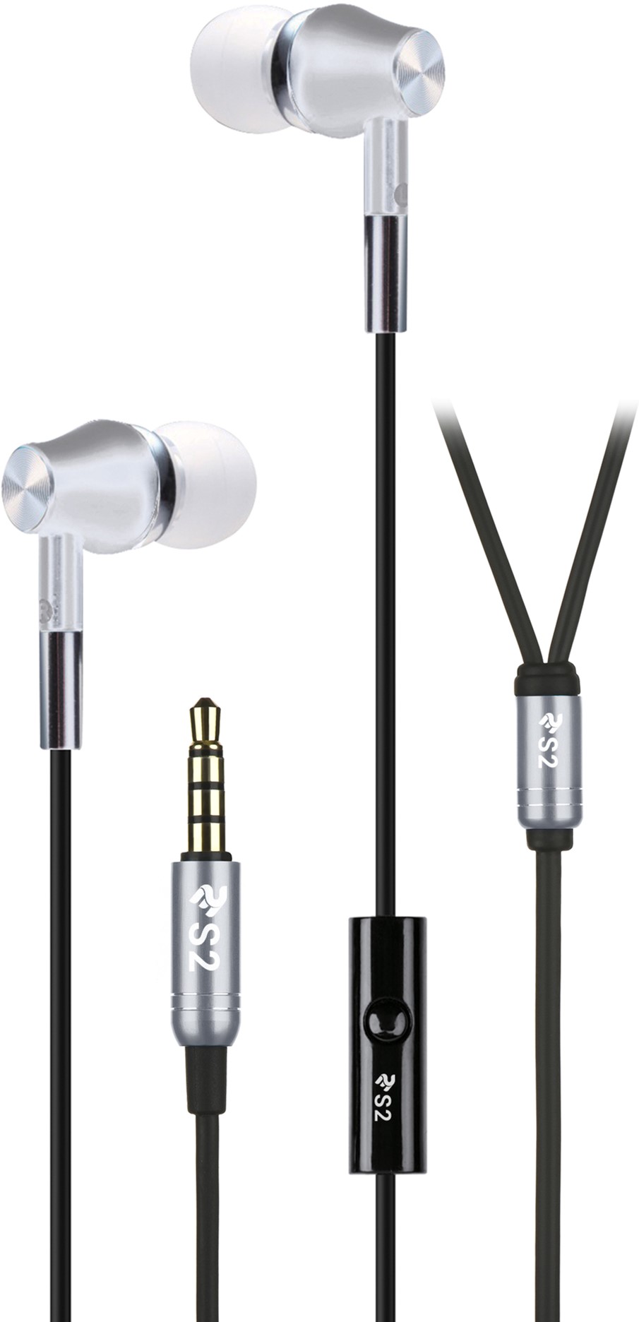 

Наушники 2E S2 Metal Skin Mic Silver (2E-IES2SL)
