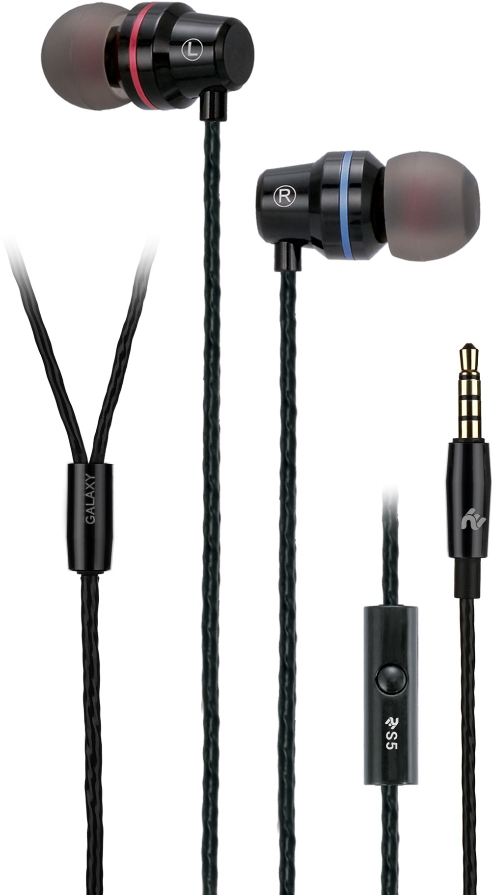 

Наушники 2E S5 Galaxy Mic Black (2E-IES5BK)