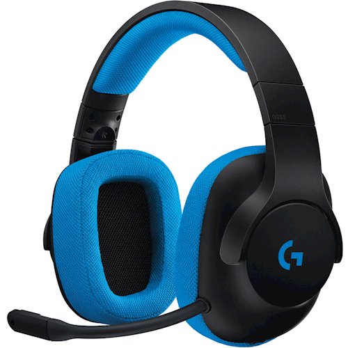 

Гарнитура Logitech G233 Prodigy Wired Black/Cyan (981-000703)