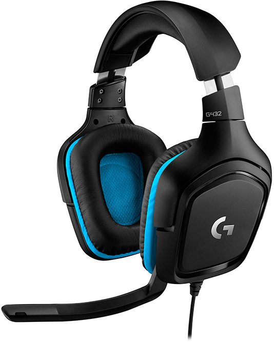 Гарнітура ігрова LOGITECH G432 7.1 Surround Sound (981-000770) в Києві