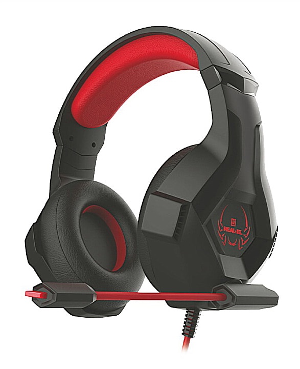 УЦІНКА! Ігрова гарнітура REAL-EL GDX-7575 Black/Red (2009864705111) · 2