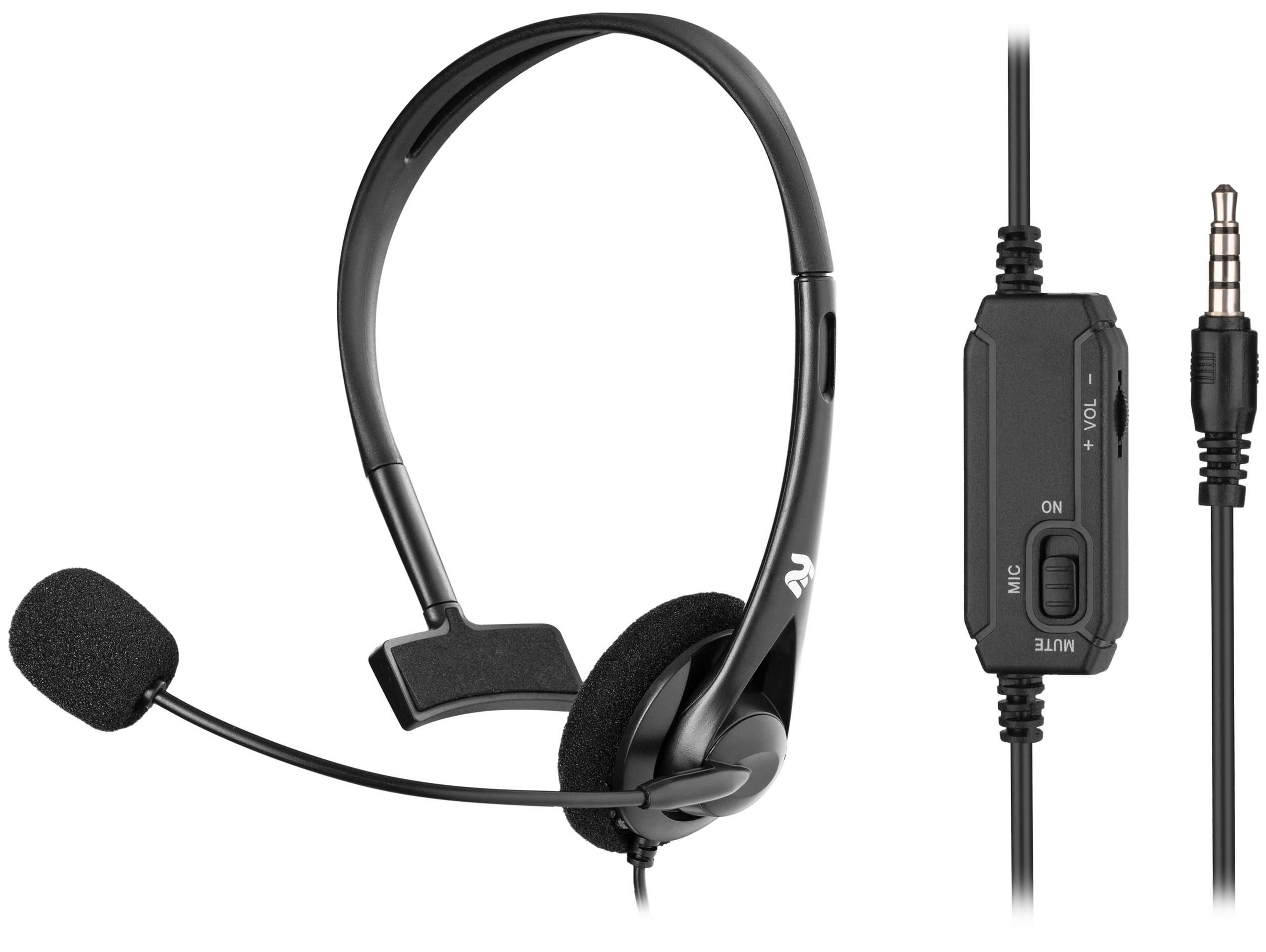 Гарнітура 2E CH11 Mono 3.5mm/ 2x3.5mm (2E-CH11MJ) в Києві