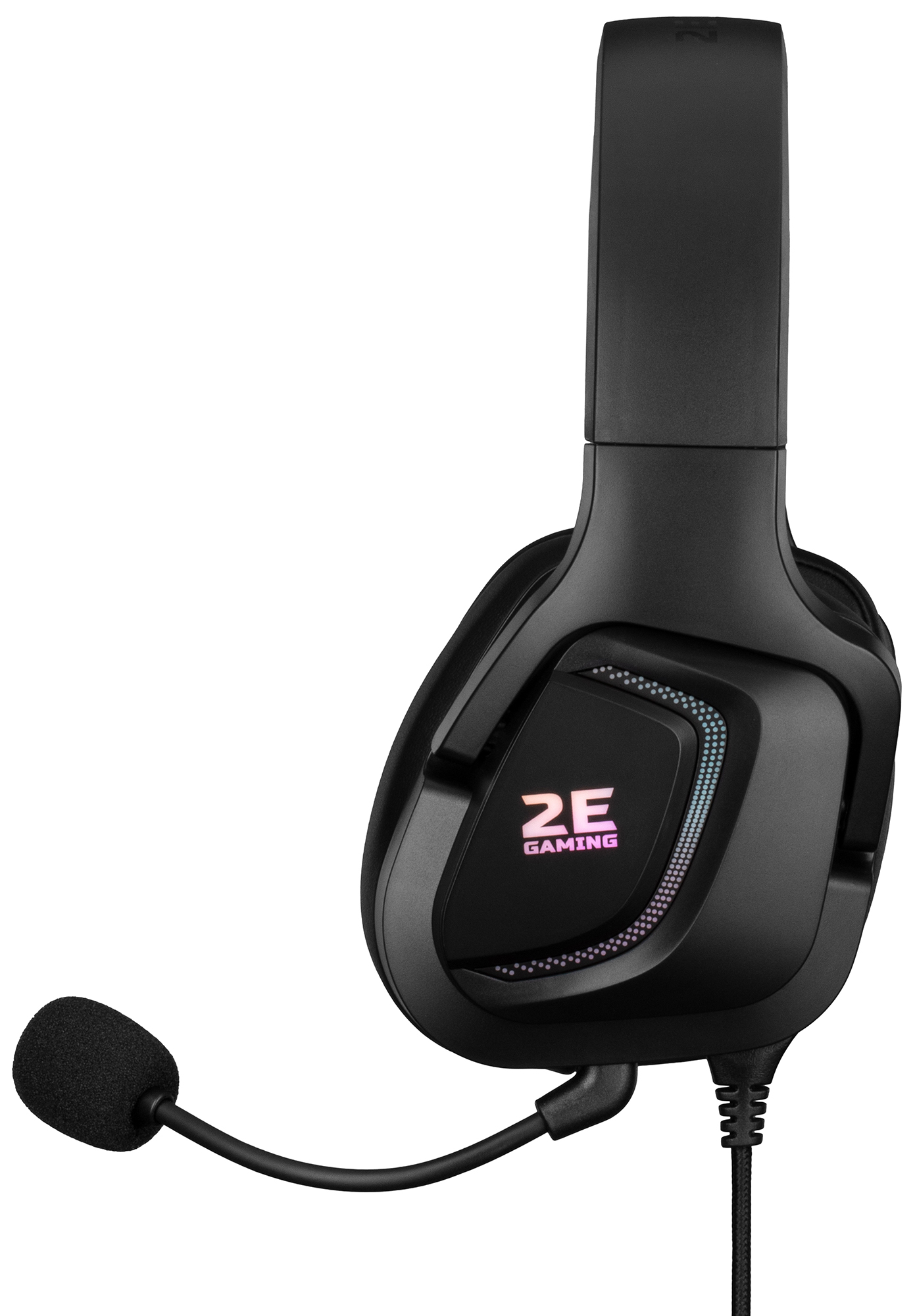 Ігрова гарнітура 2E GAMING HG340 RGB USB 7.1 Black (2E-HG340BK-7.1) · 2
