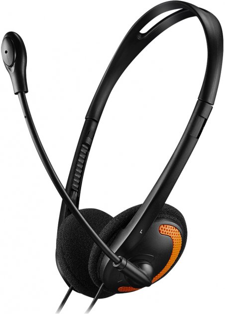 Гарнитура CANYON HS-01 Black/Orange (CNS-CHS01BO) в Киеве