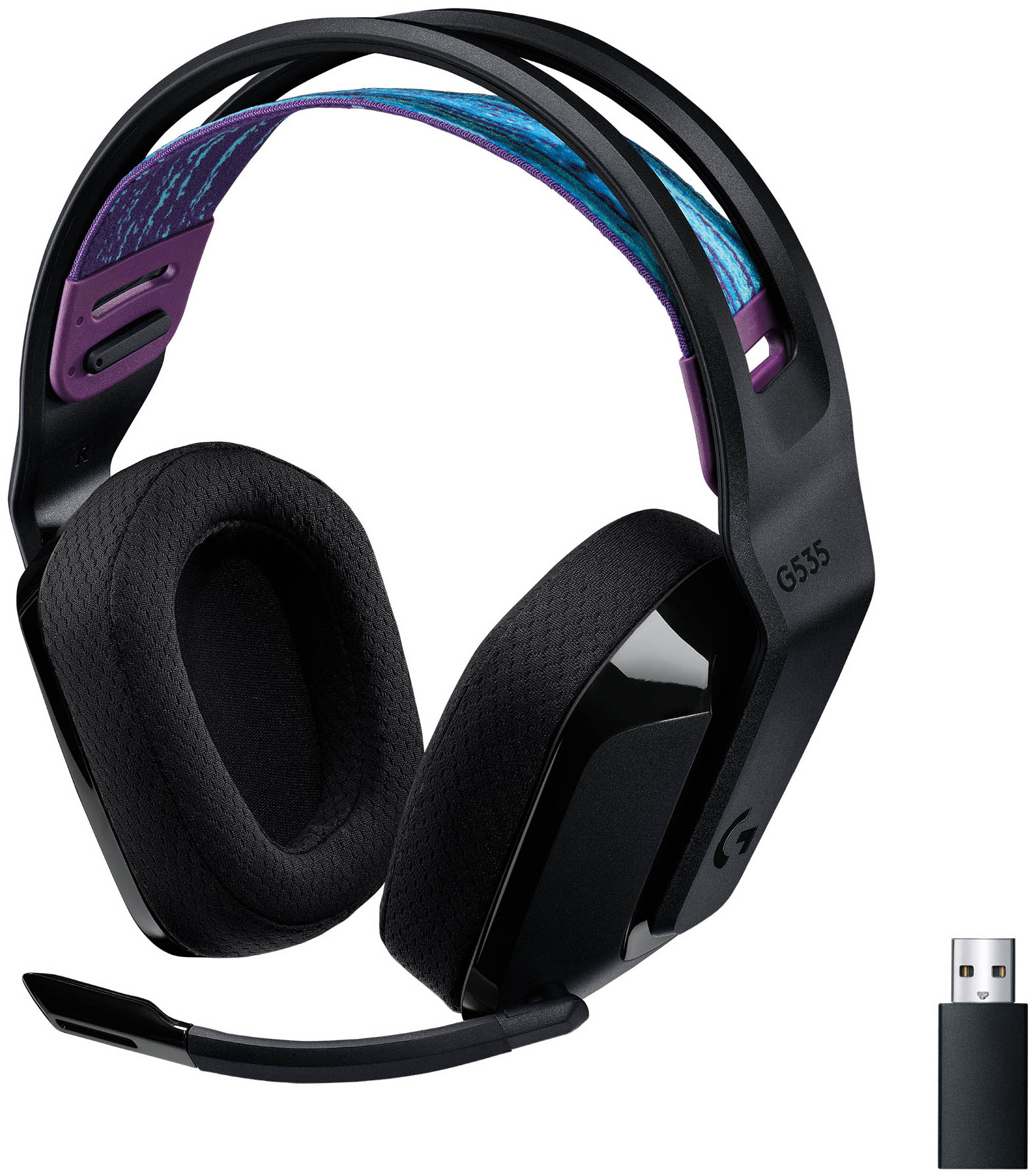 Гарнітура ігрова LOGITECH G535 LIGHTSPEED Wireless Black (981-000972) · 6