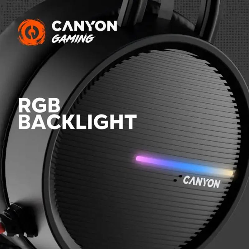 Гарнітура ігрова CANYON GH-8A Black/Orange (CND-SGHS8A) · 5