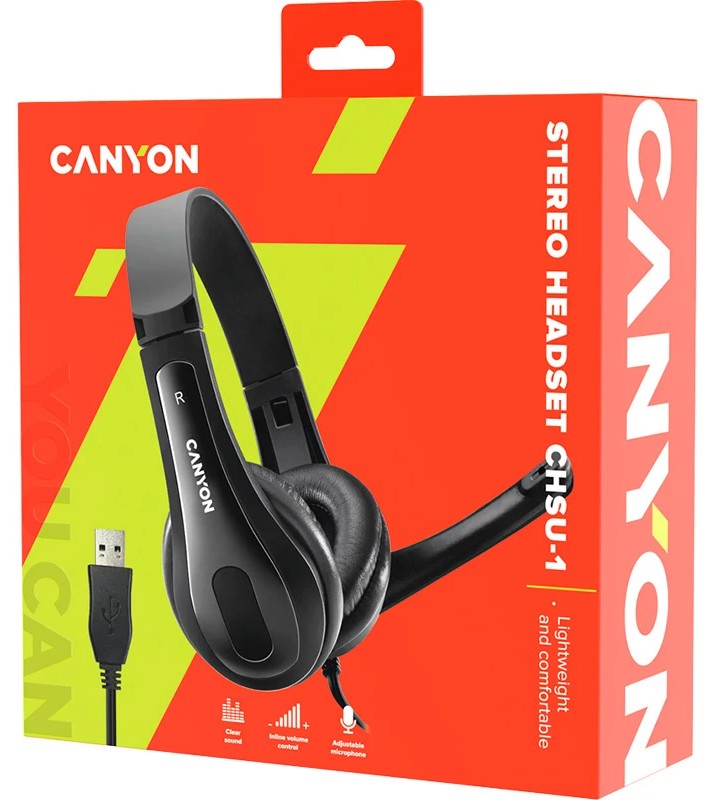 Гарнітура CANYON CHSU-1 Black (CNS-CHSU1B) · 5