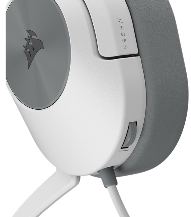 Гарнiтура ігрова CORSAIR HS55 Stereo Headset White (CA-9011261-EU) · 6