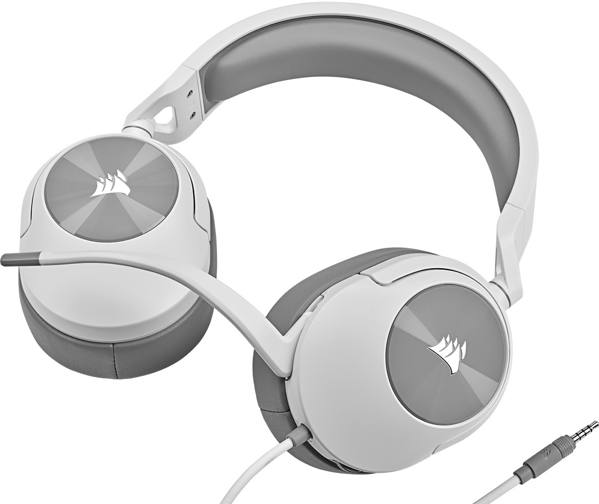 Гарнiтура ігрова CORSAIR HS55 Stereo Headset White (CA-9011261-EU) · 5