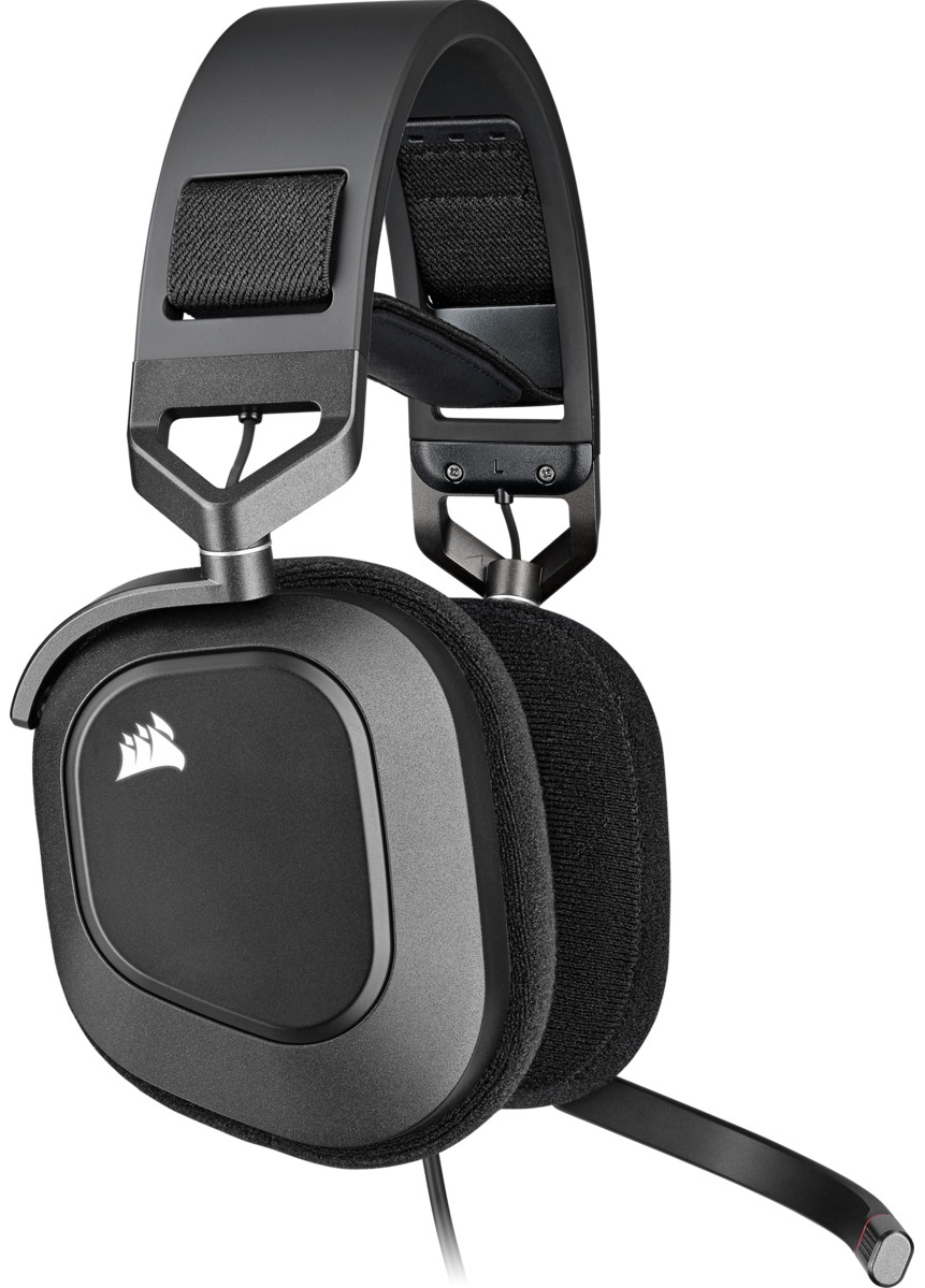 Гарнiтура ігрова CORSAIR HS80 RGB USB Headset Carbon (CA-9011237-EU) · 2