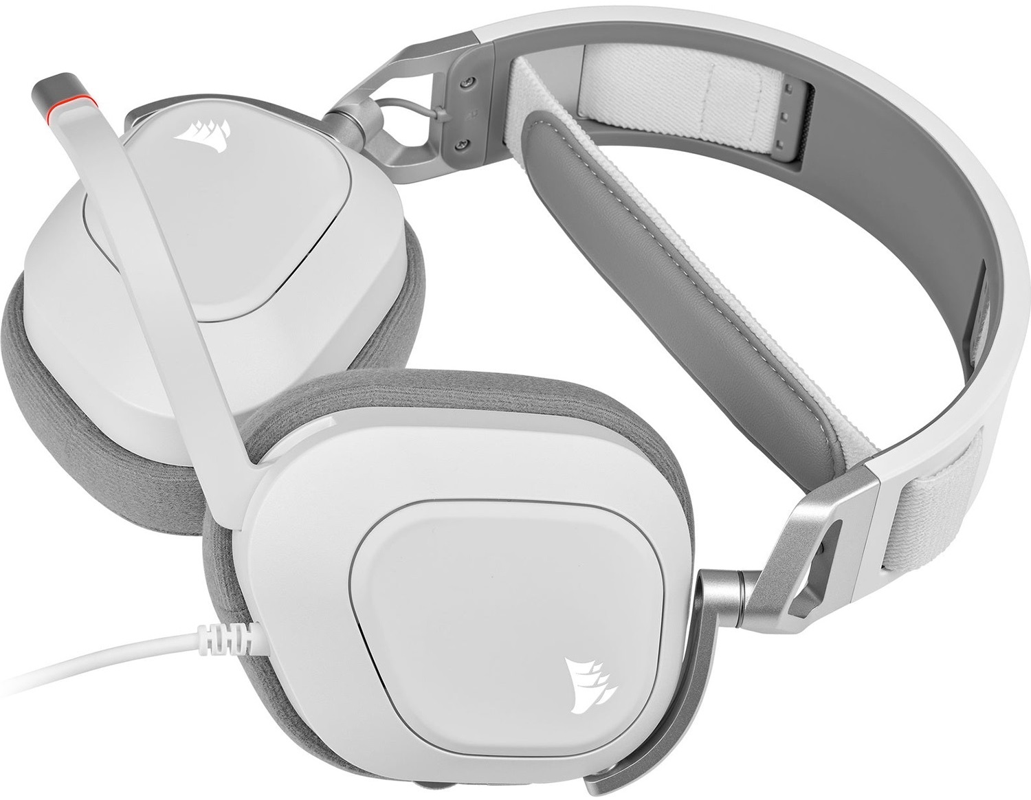 Гарнiтура ігрова CORSAIR HS80 RGB USB Headset White (CA-9011238-EU) · 4
