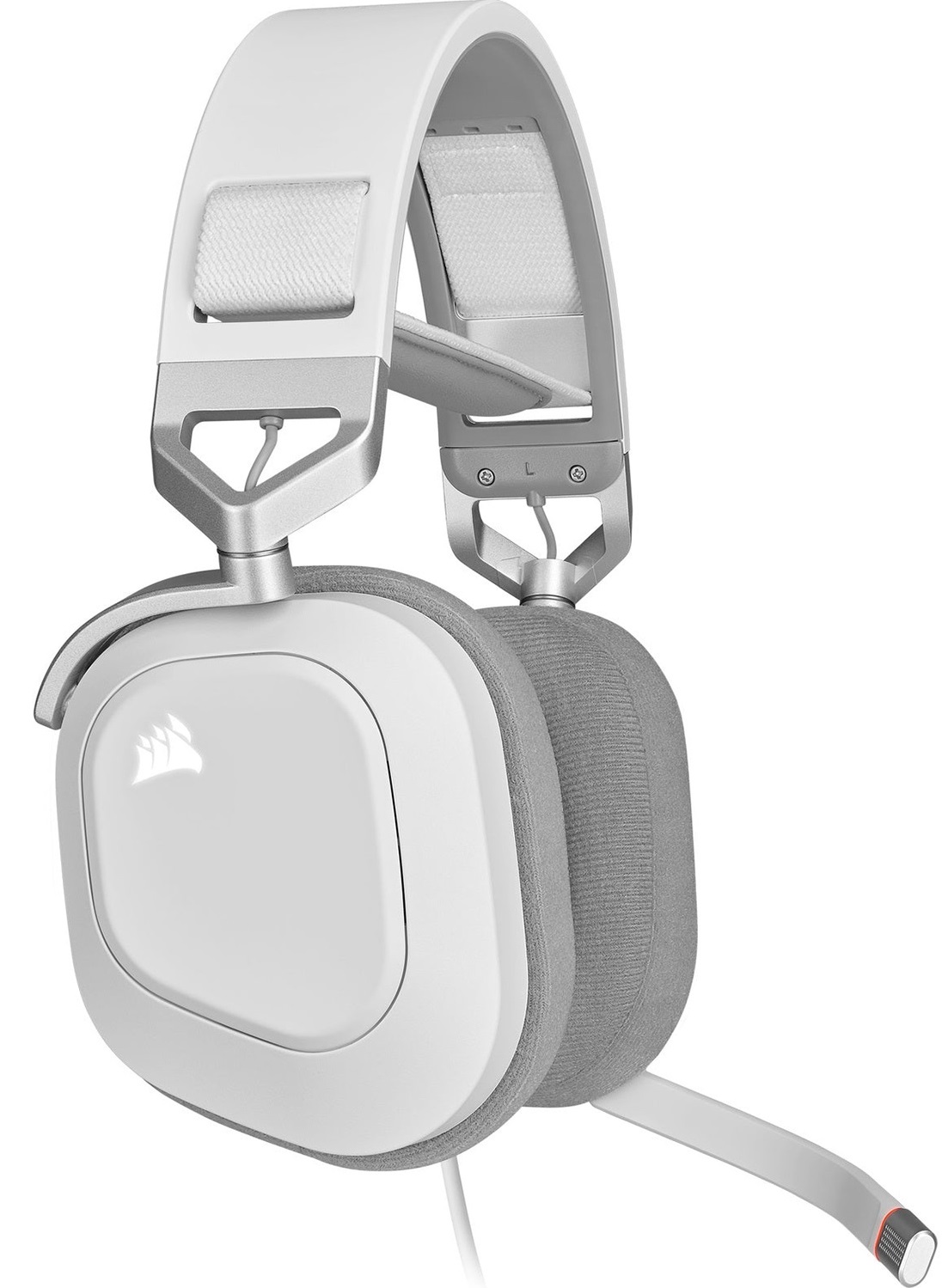 Гарнiтура ігрова CORSAIR HS80 RGB USB Headset White (CA-9011238-EU) · 2