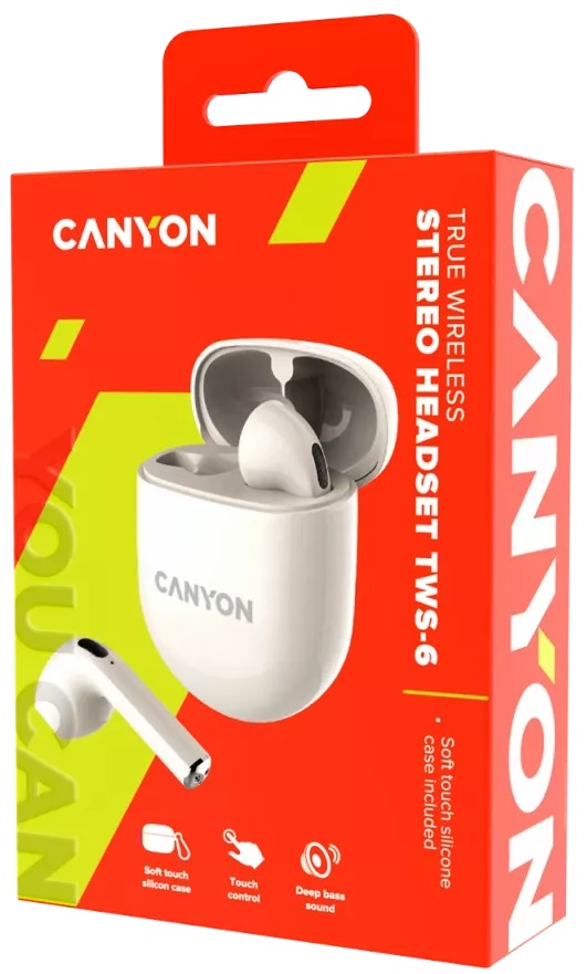 Навушники CANYON TWS-6 Beige (CNS-TWS6BE) · 5