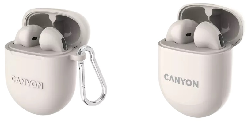 Навушники CANYON TWS-6 Beige (CNS-TWS6BE) · 3