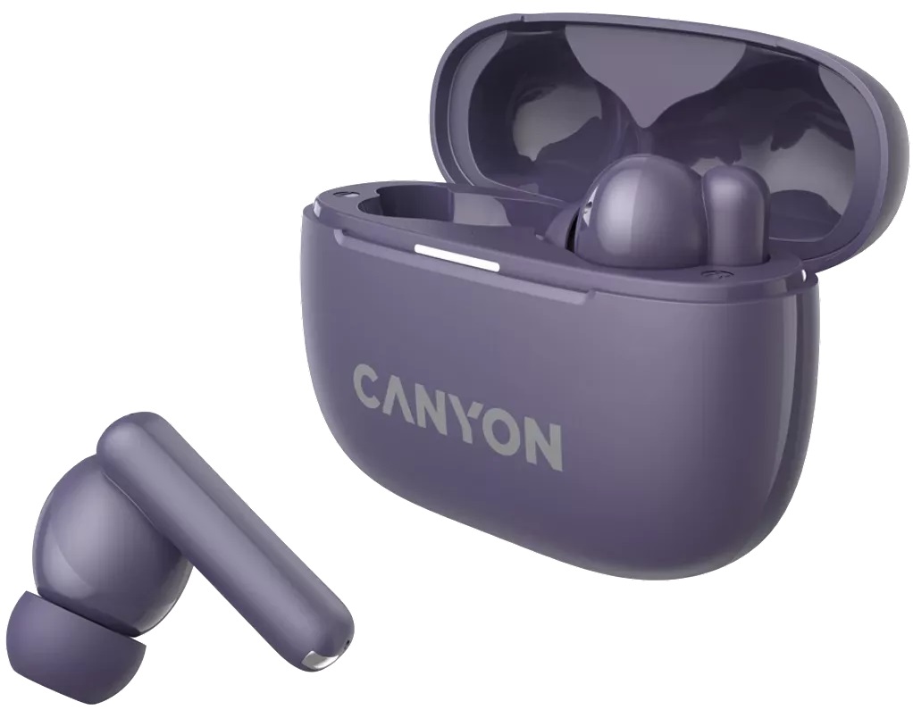 Навушники CANYON OnGo TWS-10 ANC+ENC Purple (CNS-TWS10PL) · 2