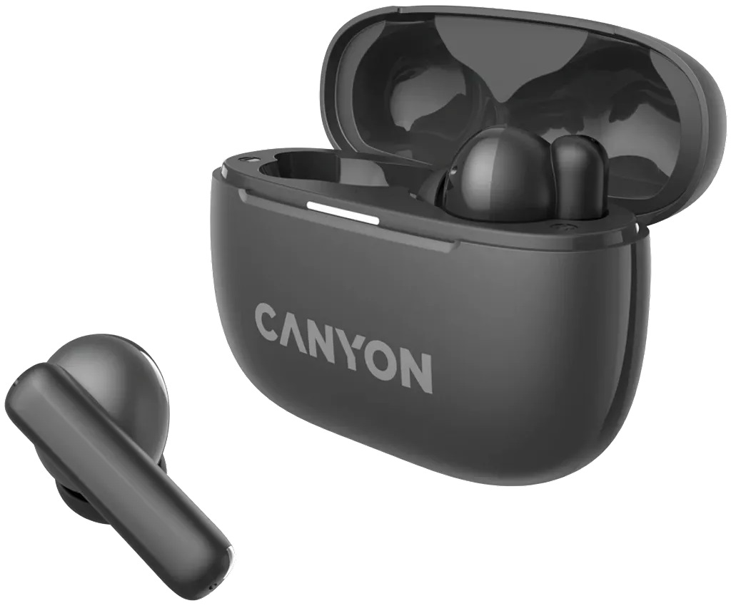 Навушники CANYON OnGo TWS-10 ANC+ENC Black (CNS-TWS10BK) · 2
