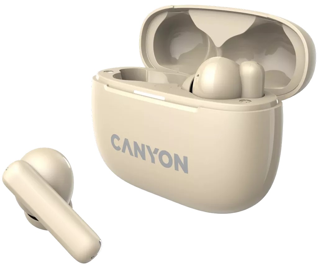 Навушники CANYON OnGo TWS-10 ANC+ENC Beige (CNS-TWS10BG) · 3