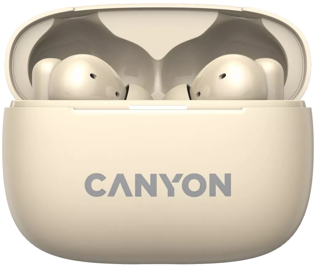 Навушники CANYON OnGo TWS-10 ANC+ENC Beige (CNS-TWS10BG) · 5