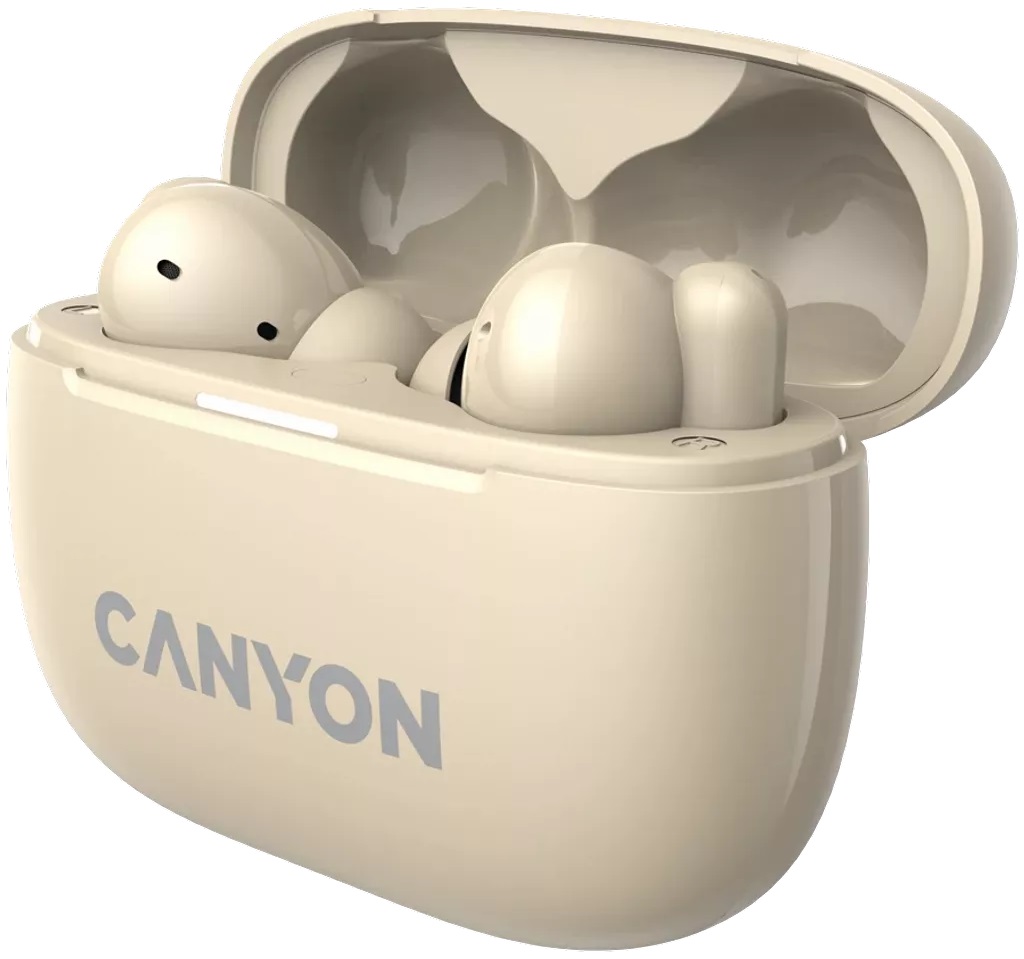 Навушники CANYON OnGo TWS-10 ANC+ENC Beige (CNS-TWS10BG) · 4