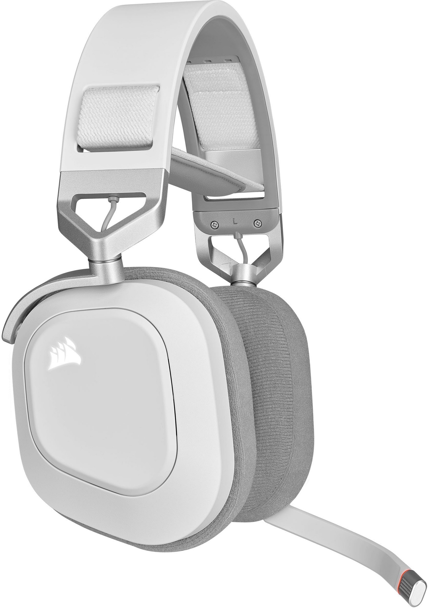 Гарнiтура ігрова CORSAIR HS80 RGB Wireless White (CA-9011236-EU) · 2