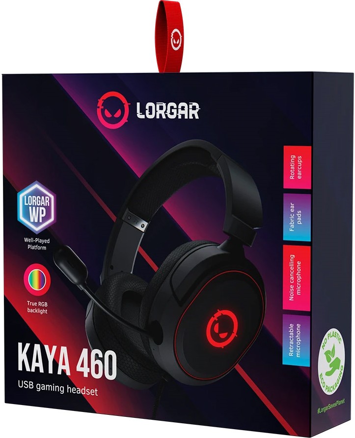Гарнiтура ігрова LORGAR Kaya 460 Black (LRG-GHS460) · 6