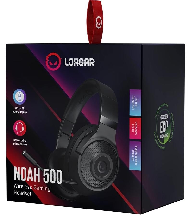 Гарнiтура ігрова LORGAR Noah 500 Black (LRG-GHS500) · 5