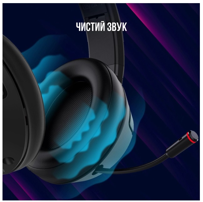 Гарнiтура ігрова LORGAR Noah 500 Black (LRG-GHS500) · 6