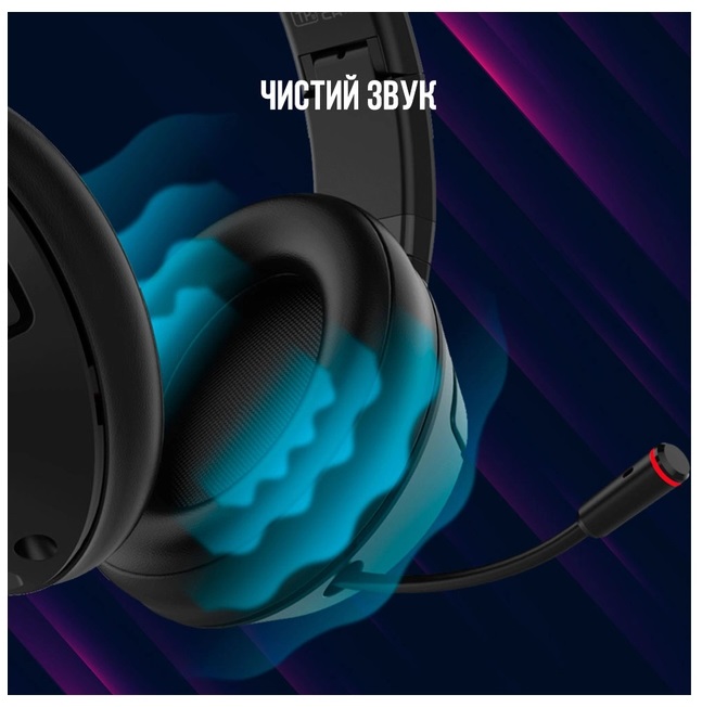 Гарнiтура ігрова LORGAR Noah 701 Black (LRG-GHS701) · 5