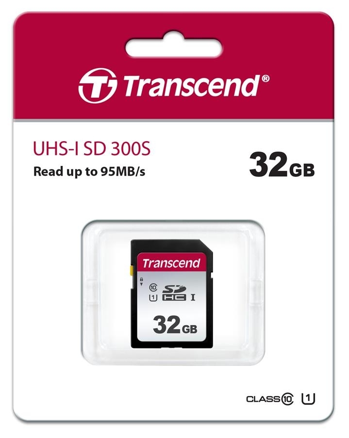 Карта памяти TRANSCEND SDHC 32GB C10 UHS-I (TS32GSDC300S) в Киеве