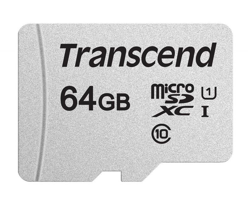 Карта пам'яті TRANSCEND microSDXC 64GB C10 UHS-I (TS64GUSD300S) в Києві