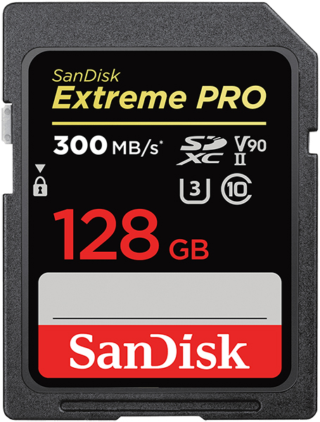 Карта памяти SANDISK 128GB SDXC C10 UHS-II U3 V90 Extreme Pro (SDSDXDK-128G-GN4IN) в Киеве