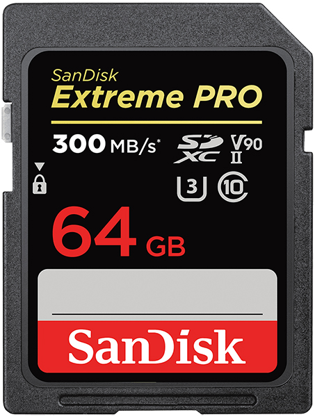 Карта памяти SANDISK 64GB SDXC UHS-II U3 V90 Extreme Pro (SDSDXDK-064G-GN4IN) в Киеве