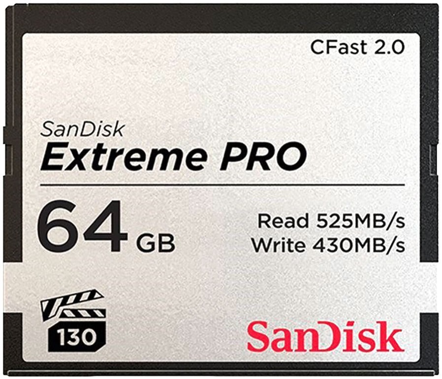 Карта памяти SANDISK Extreme 64GB PRO CFAST 2.0 (SDCFSP-064G-G46D) в Киеве