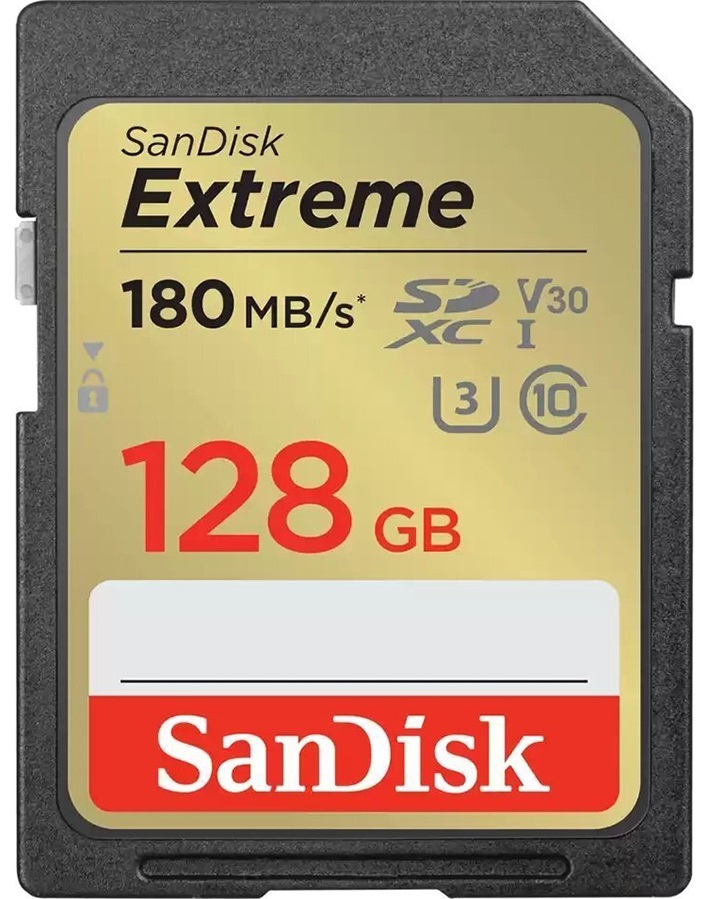 Карта памяти SANDISK SD 128GB C10 UHS-I U3 Extreme V30 (SDSDXVA-128G-GNCIN) в Киеве