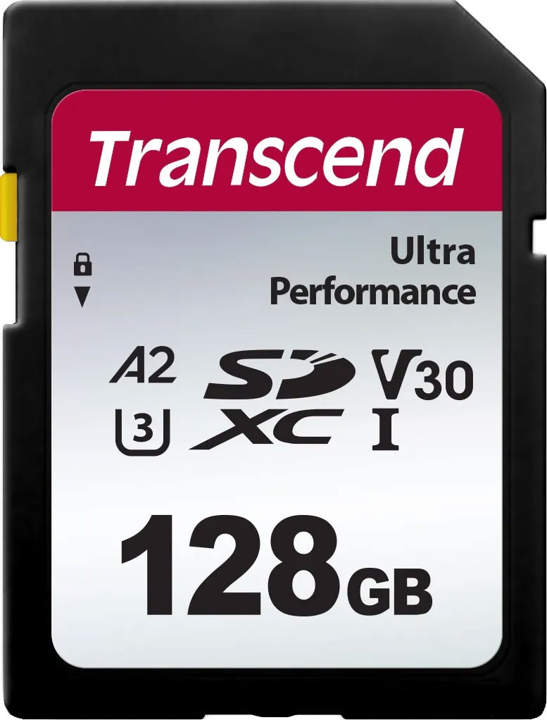 Карта пам'яті TRANSCEND 128GB SD Class 10 UHS-I U3 A2 (TS128GSDC340S) в Києві