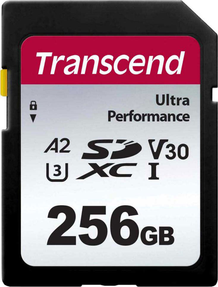 Карта пам'яті TRANSCEND 256GB SD Class 10 UHS-I U3 A2 (TS256GSDC340S) в Києві