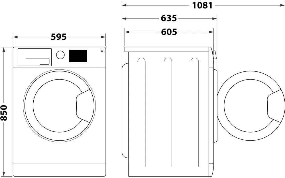 Прально-сушильна машина WHIRLPOOL FFWDB1176258 BCV UA · 5