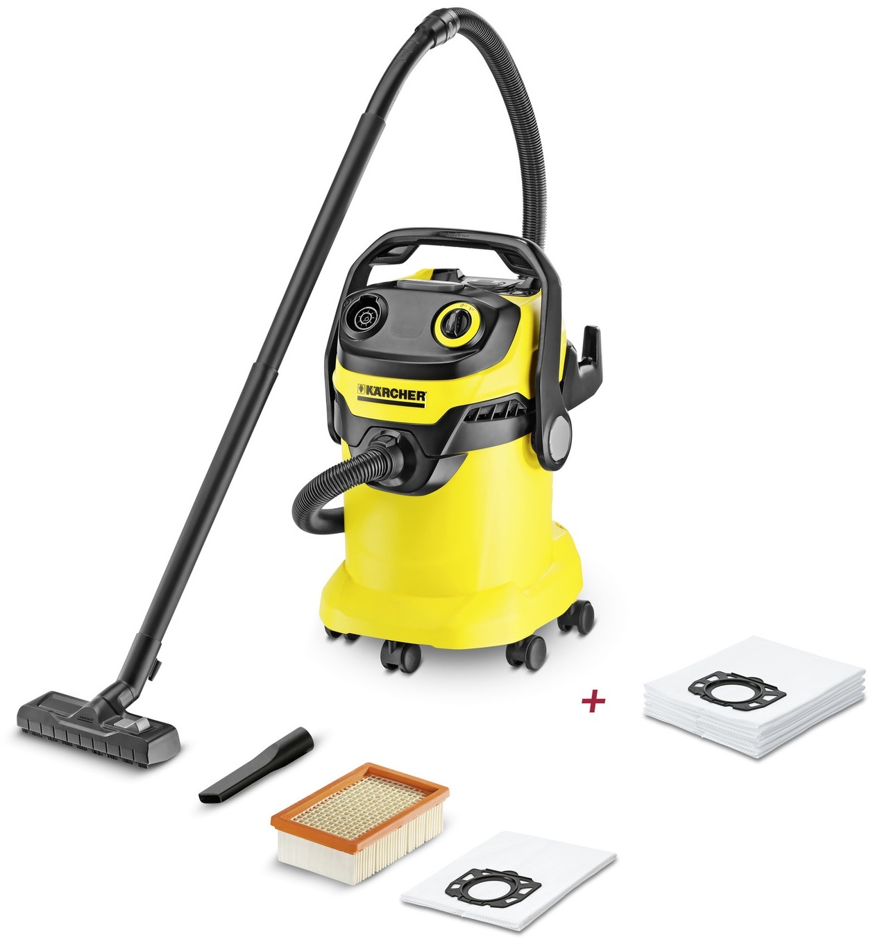 

Пылесос хозяйственный KARCHER WD 5 + фильтр-мешки (5 шт.)