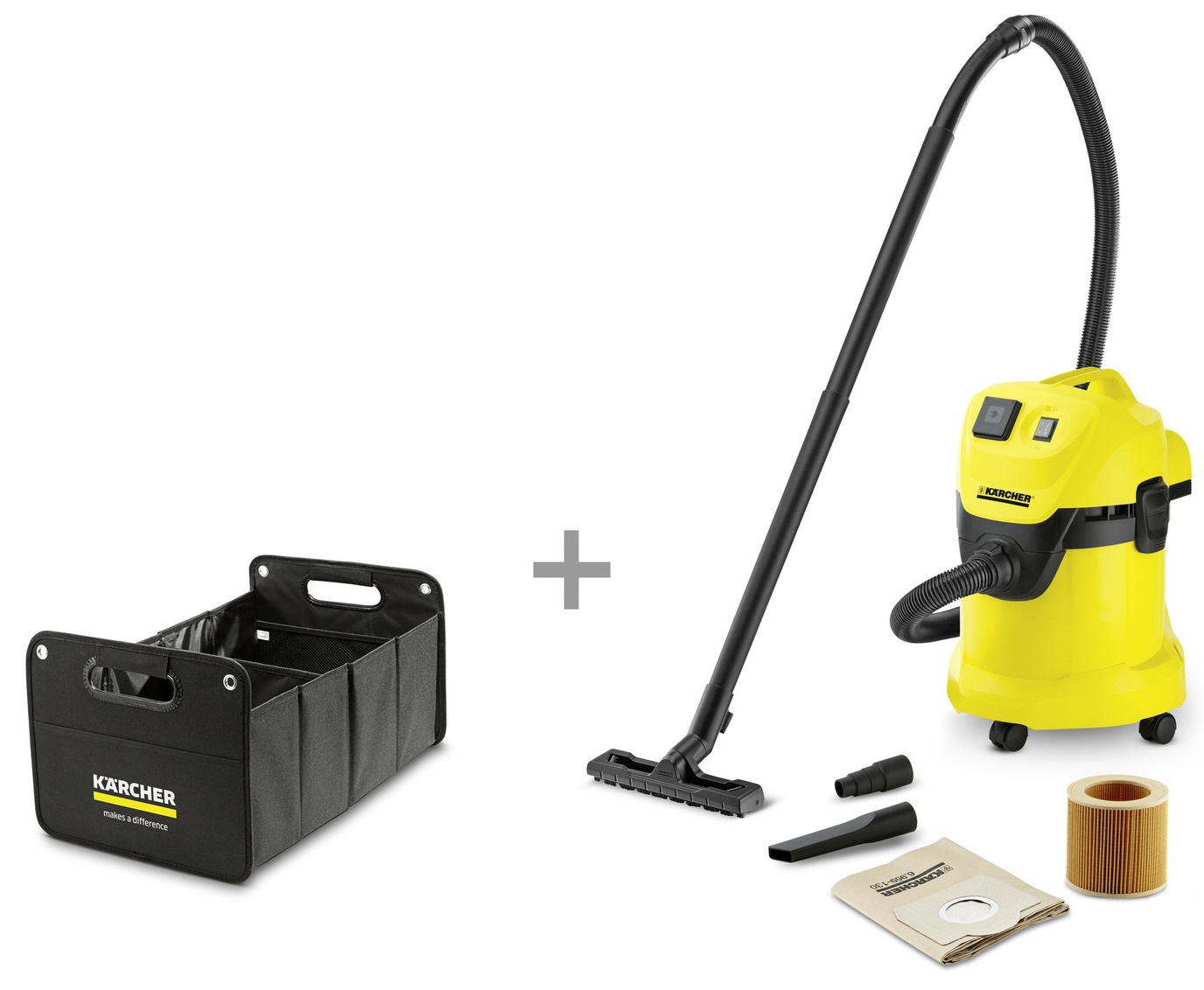 

Пылесос хозяйственный KARCHER WD 3 P+органайзер
